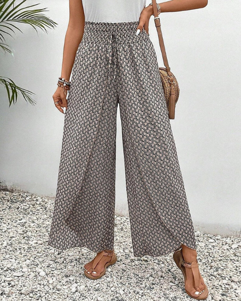 Comfortable Loose Fit Elastic Waist Pants - BritishElegance