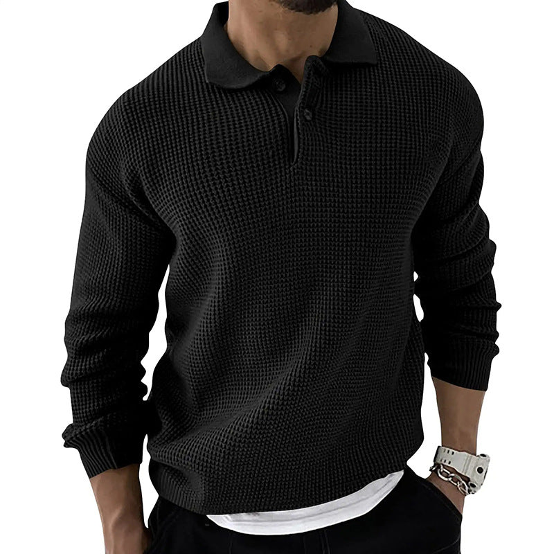 Classic Men's Long Sleeve Polo Shirt