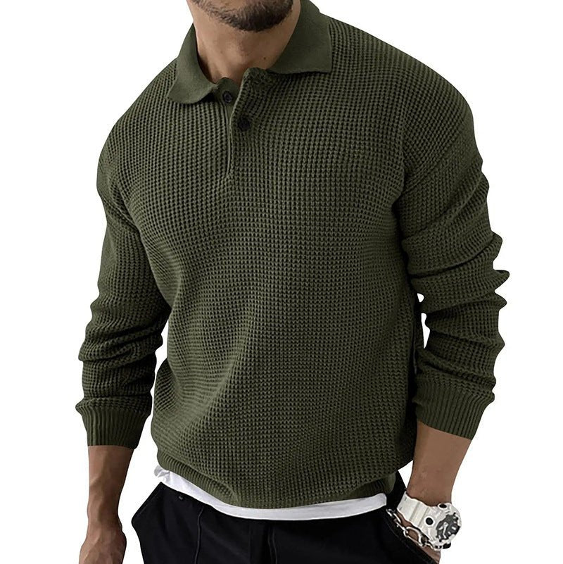 Classic Men's Long Sleeve Polo Shirt
