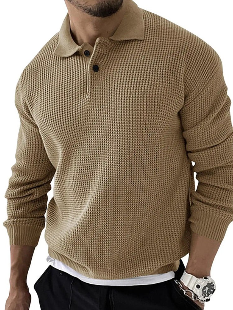 Classic Men's Long Sleeve Polo Shirt - BritishElegance