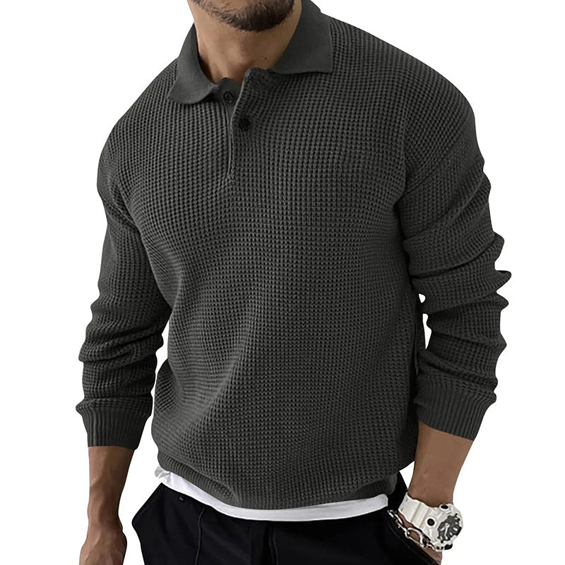 Classic Men's Long Sleeve Polo Shirt