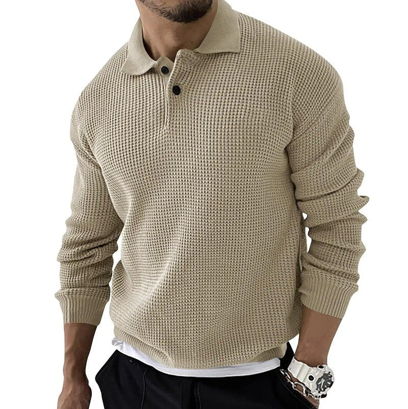 Classic Men's Long Sleeve Polo Shirt