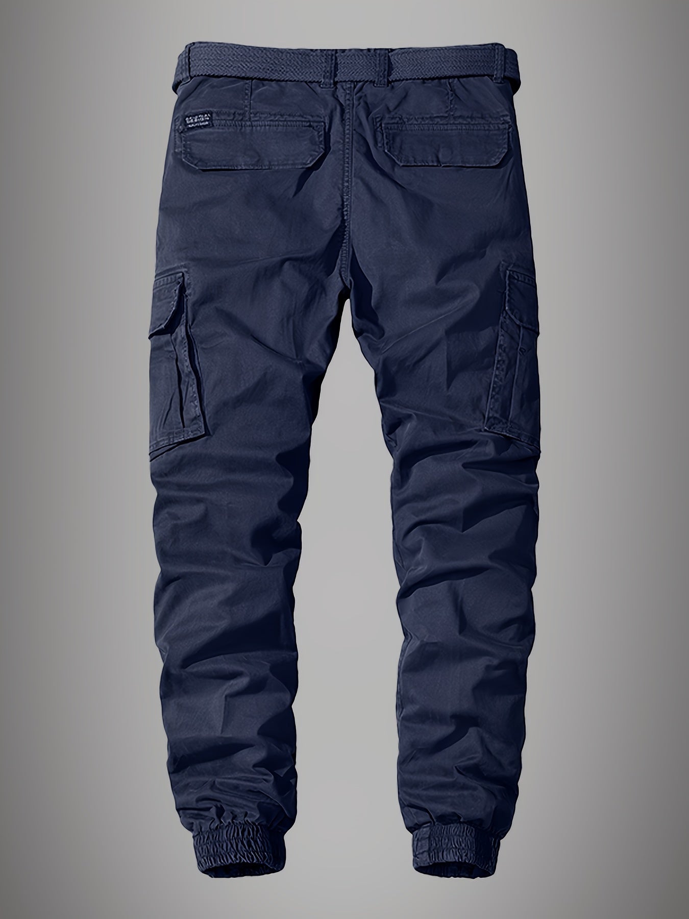 Premium Men’s Cargo Joggers – Embroidered Design with Multiple Pockets