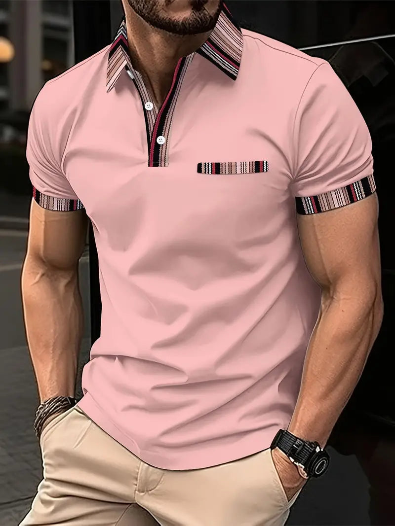 Men's Daniel Breathable Regular Fit Striped Collar Shirt