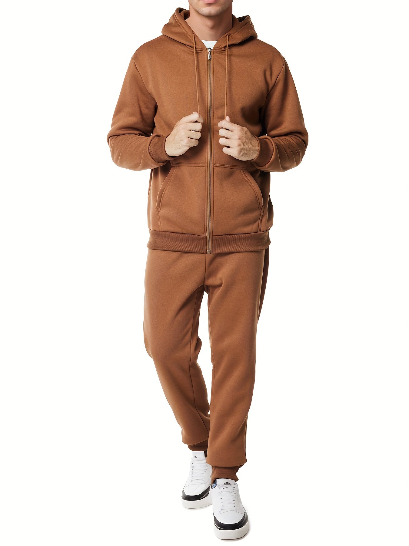 Comfortable Men's Cotton Hoodie and Pant Set Casual Wear