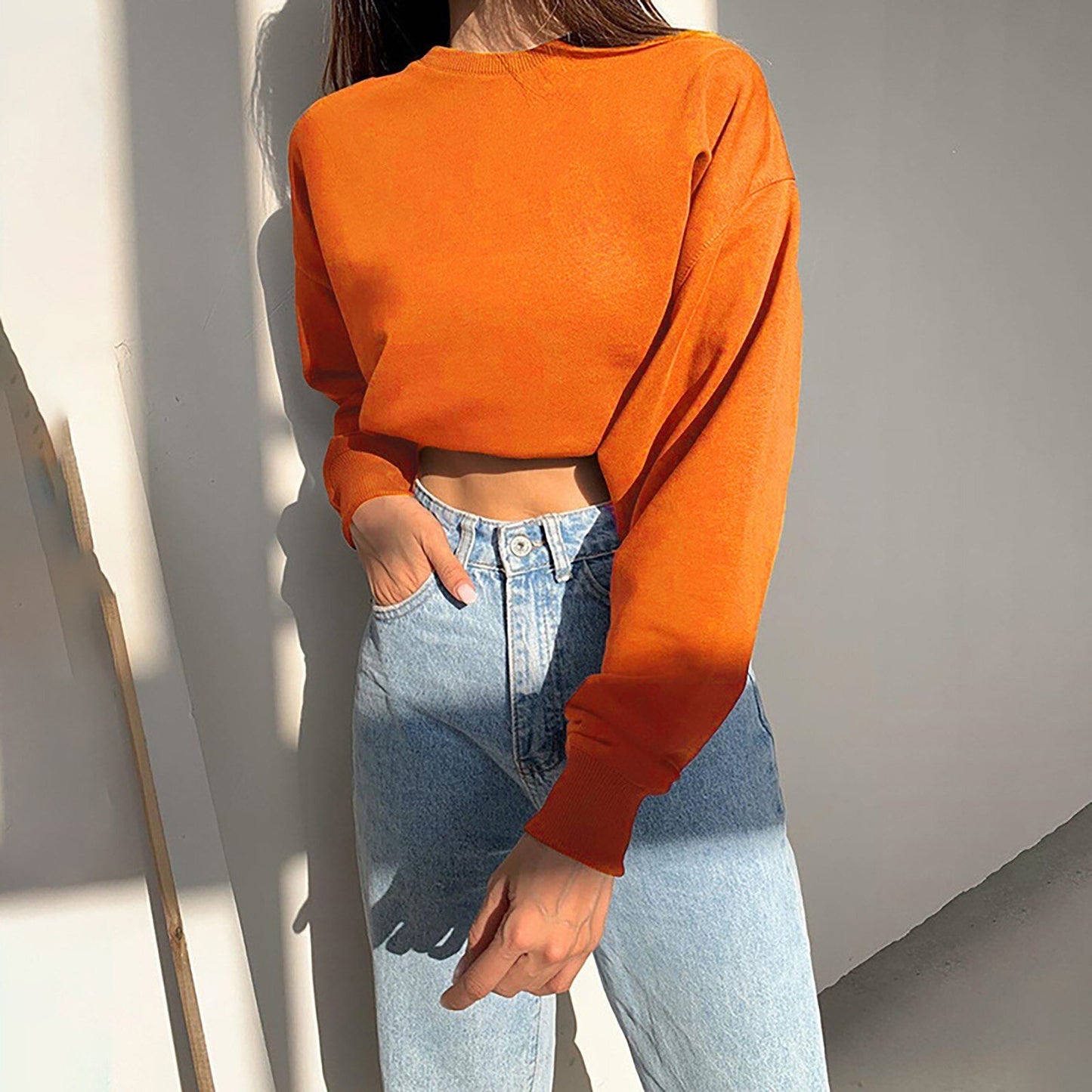CiaranSweater I Cropped Long-Sleeve Sweater for Women