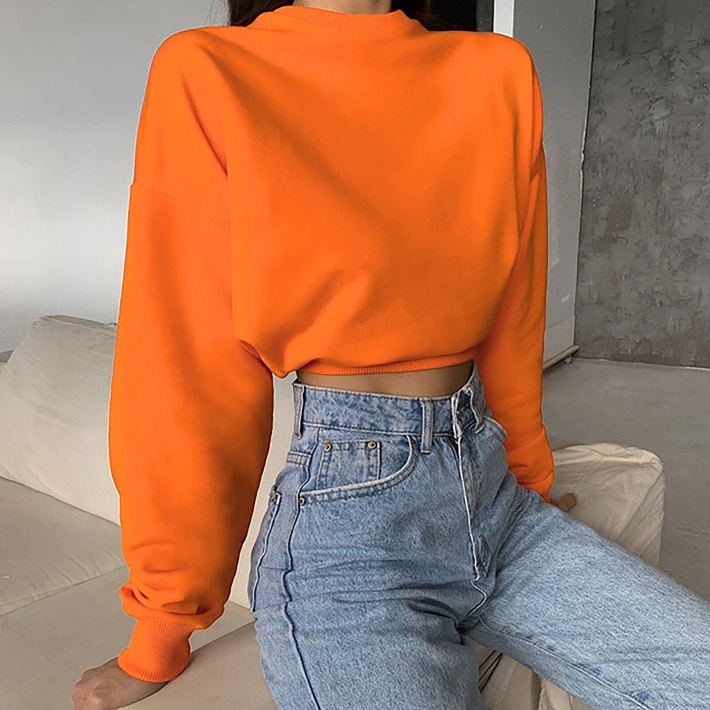 CiaranSweater I Cropped Long-Sleeve Sweater for Women