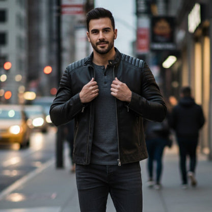 Classic Tailored Leather Jacket