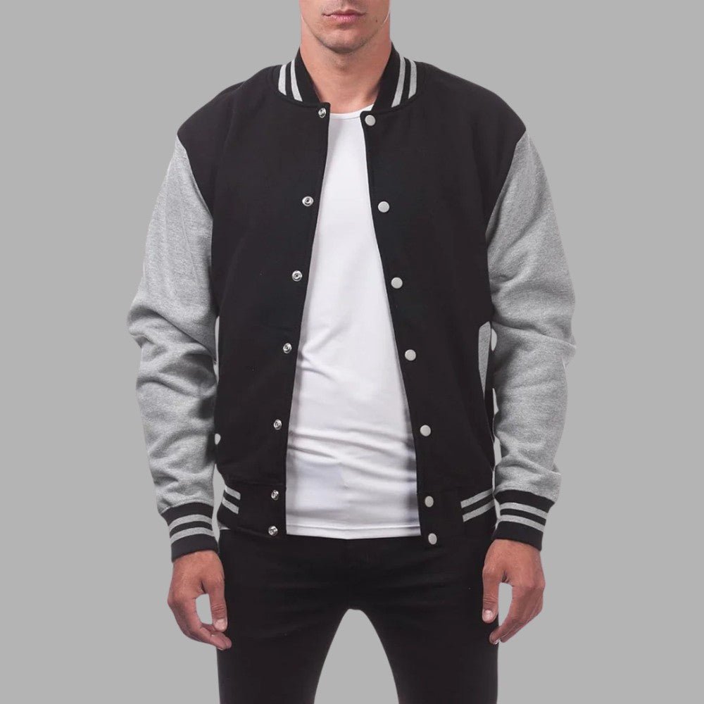 Classic Two-Tone Baseball Jacket