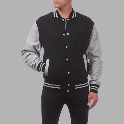 Classic Two-Tone Baseball Jacket
