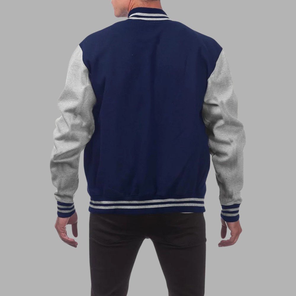 Classic Two-Tone Baseball Jacket