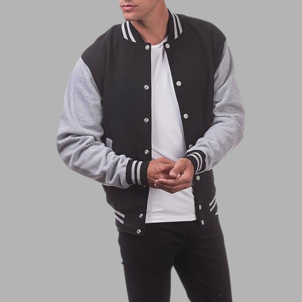 Classic Two-Tone Baseball Jacket