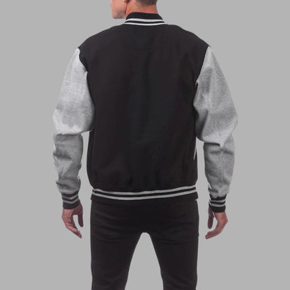 Classic Two-Tone Baseball Jacket