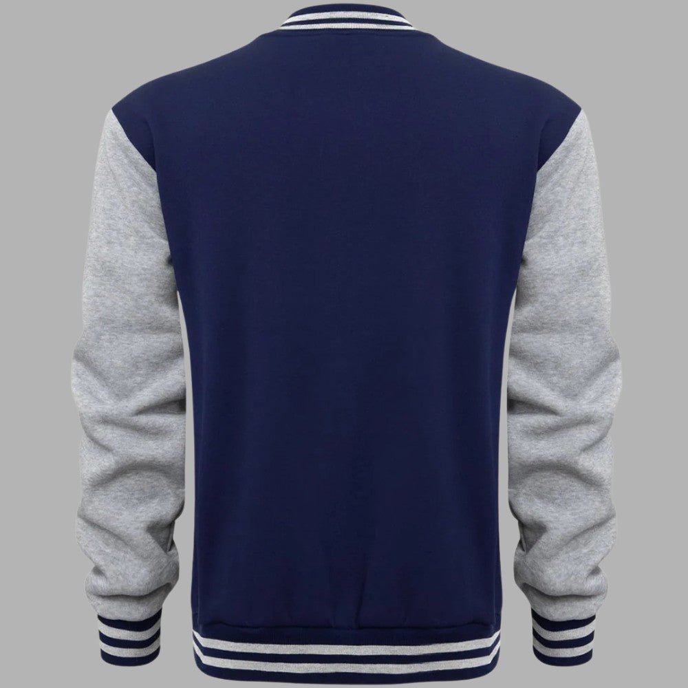 Classic Two-Tone Baseball Jacket