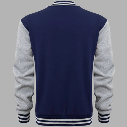 Classic Two-Tone Baseball Jacket