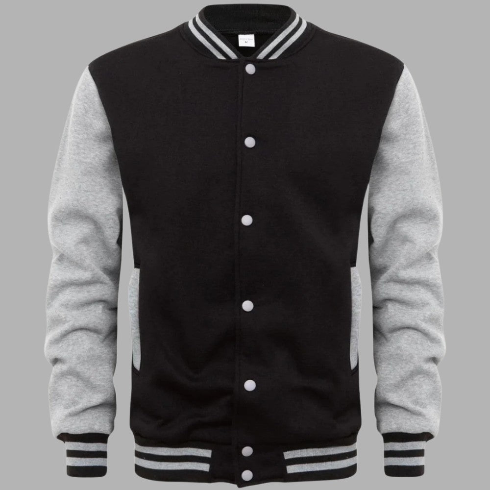 Classic Two-Tone Baseball Jacket