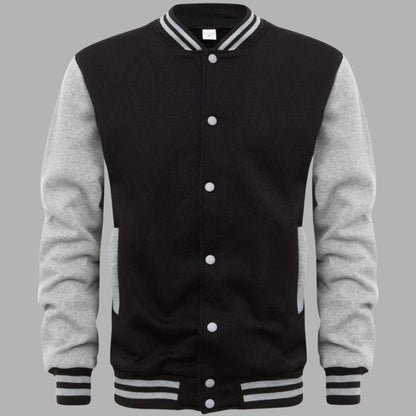 Classic Two-Tone Baseball Jacket