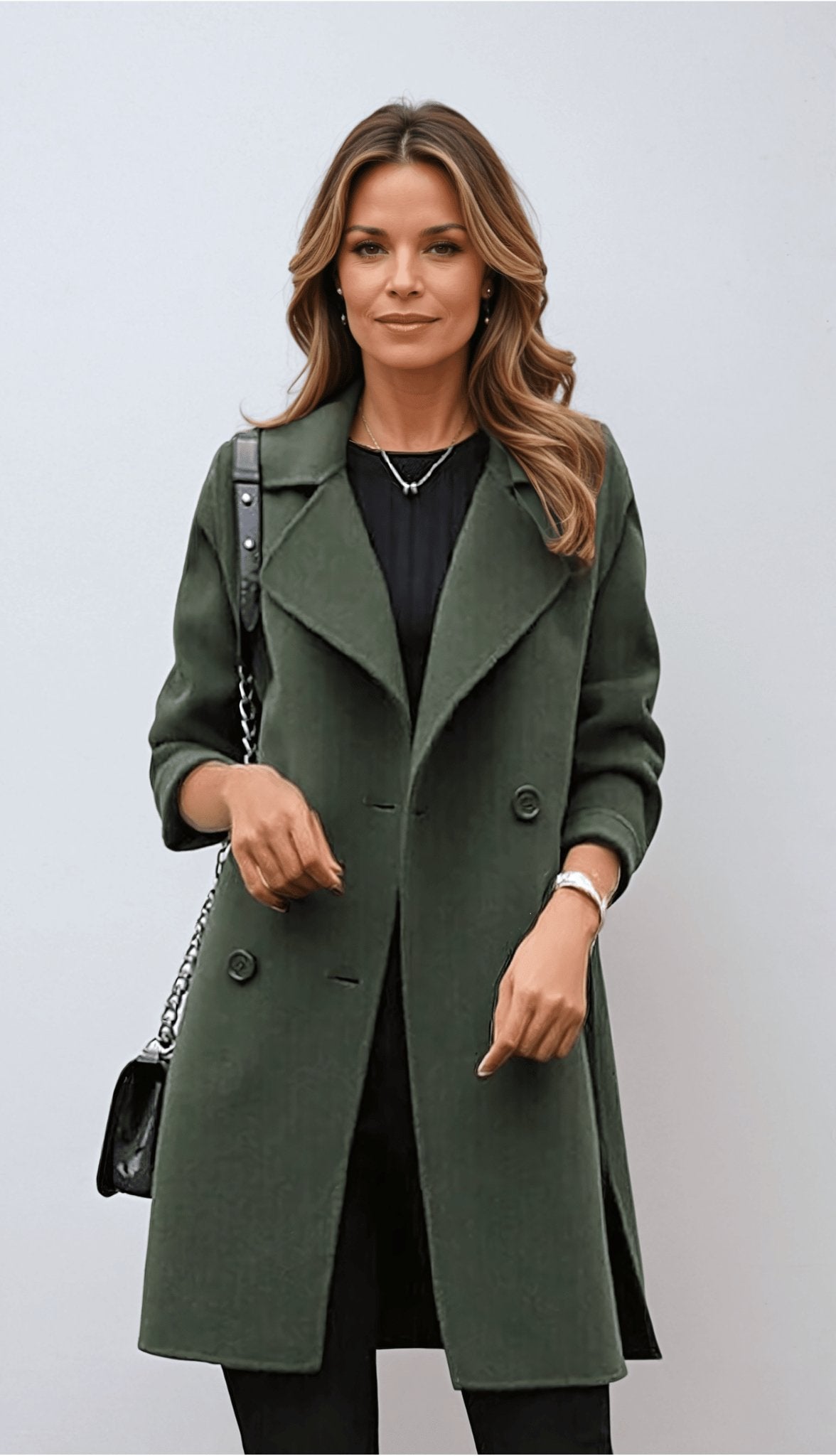 Classic Double Breasted Wool Coat - BritishElegance