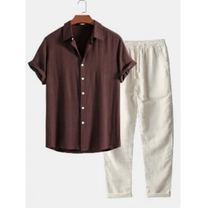 Men's Classic Dress Shirt and Pant Combo - BritishElegance