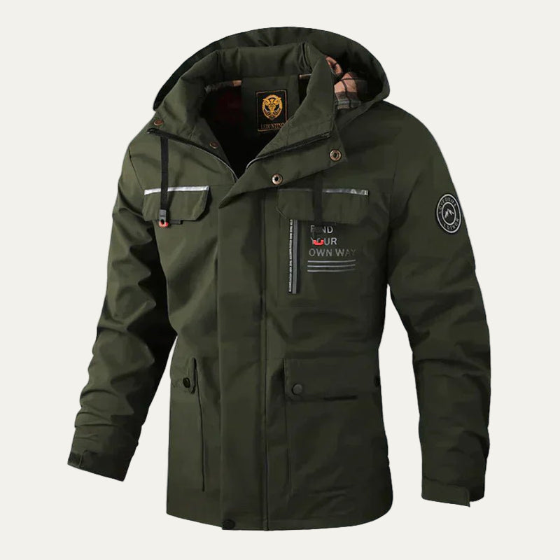Men’s Multi Pocket Winter Parka with Hood