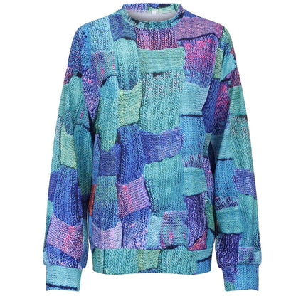 Colorful Sweatshirt with Unique Design - Vivelle