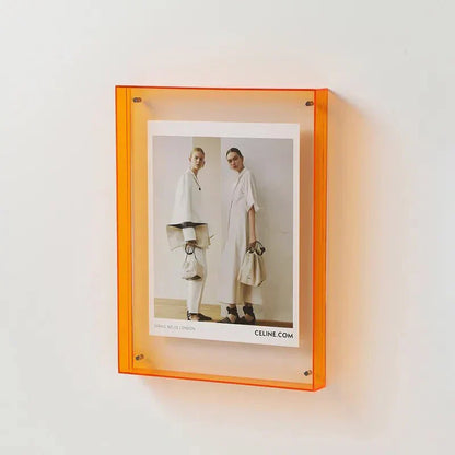 Stylish Clear Picture Frame Wall Mount Display