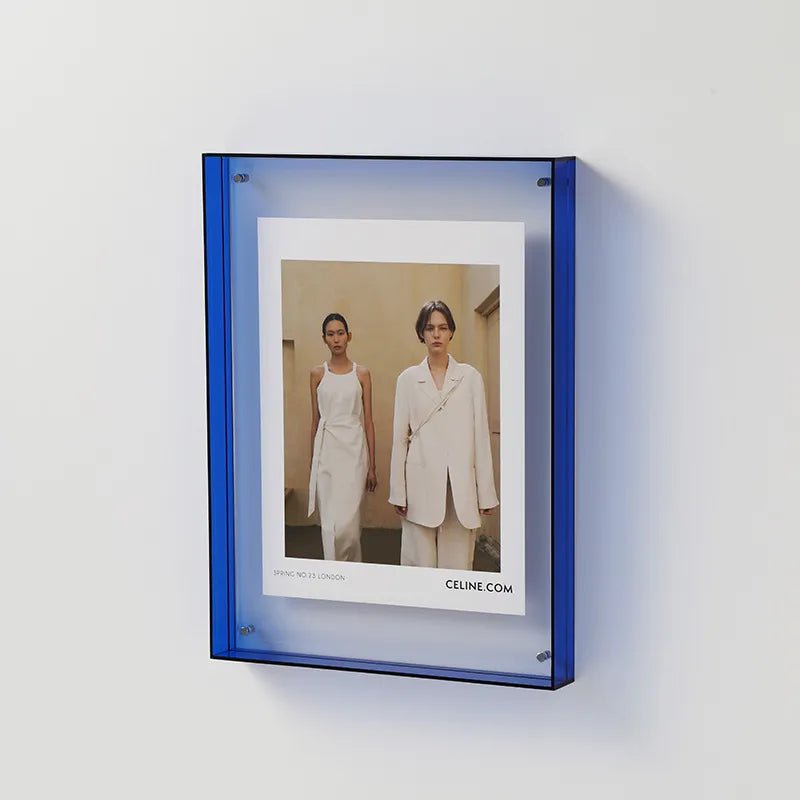 Stylish Clear Picture Frame Wall Mount Display