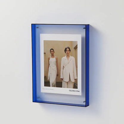 Stylish Clear Picture Frame Wall Mount Display