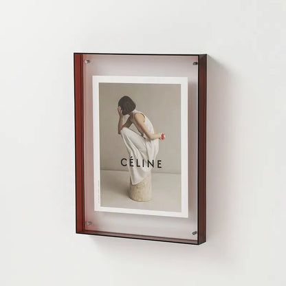 Stylish Clear Picture Frame Wall Mount Display