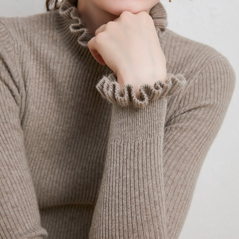 Comfortable Cashmere Women's Turtleneck Sweater - Aurélie