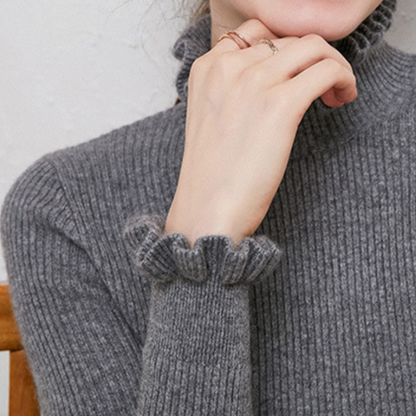 Comfortable Cashmere Women's Turtleneck Sweater - Aurélie