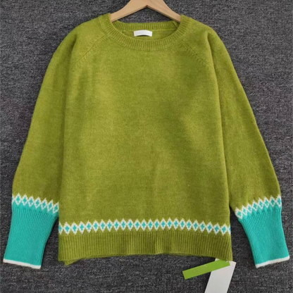 Comfortable Green Women's Jumper - Elin