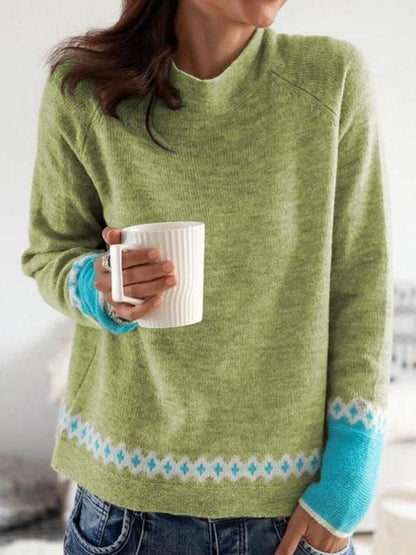 Comfortable Green Women's Jumper - Elin