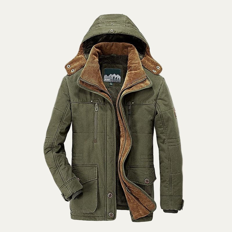 Men’s Insulated Removable Hood Winter Parka