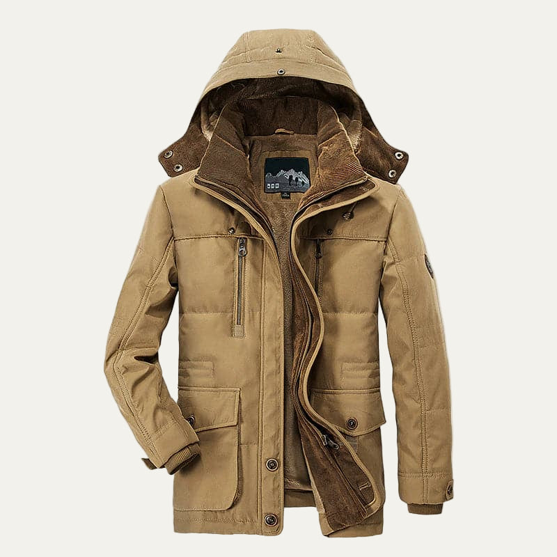 Men’s Insulated Removable Hood Winter Parka