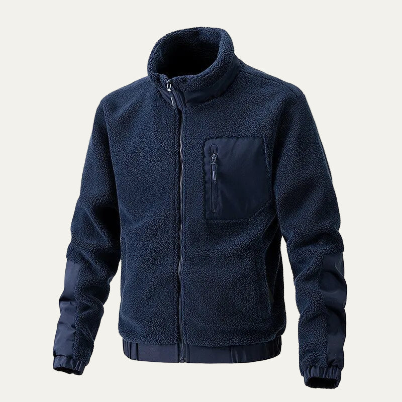 Men’s Heavy Duty Sherpa Fleece Jacket with Technical Panels