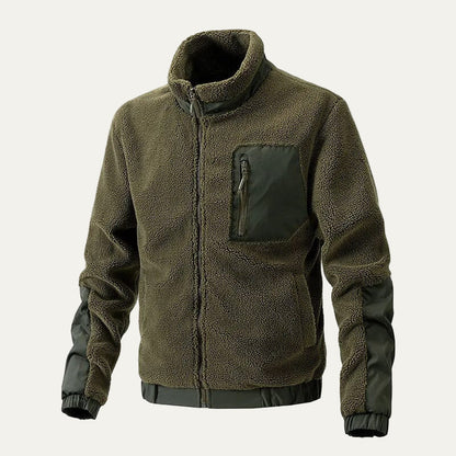 Men’s Heavy Duty Sherpa Fleece Jacket with Technical Panels