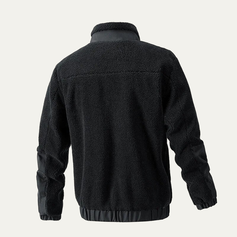 Men’s Heavy Duty Sherpa Fleece Jacket with Technical Panels