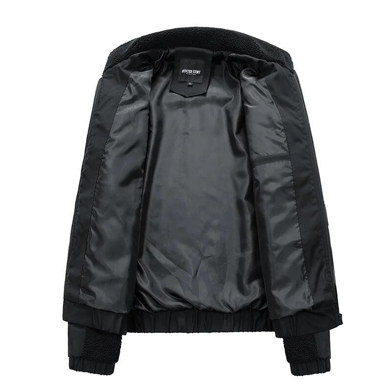Comfortable Men's Wool Coat - Thomas