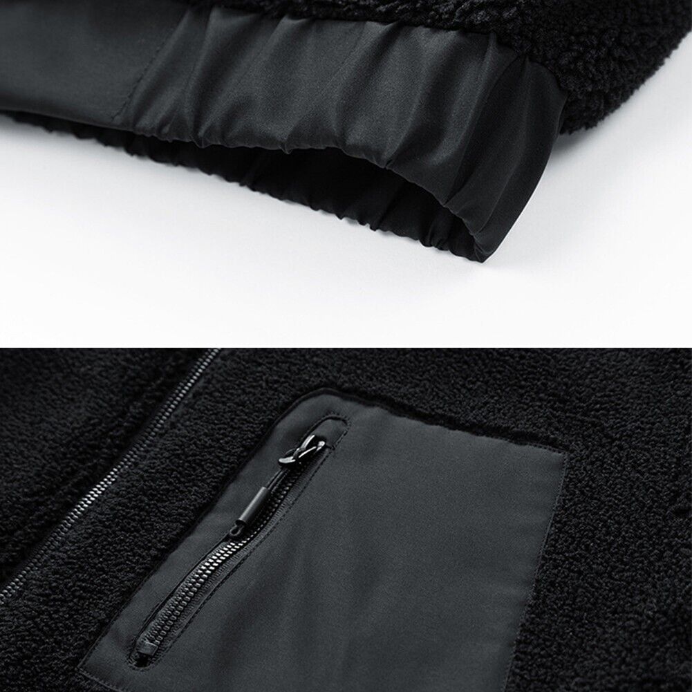 Men’s Heavy Duty Sherpa Fleece Jacket with Technical Panels