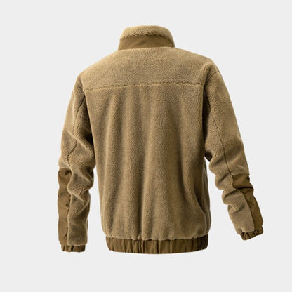 Men’s Heavy Duty Sherpa Fleece Jacket with Technical Panels