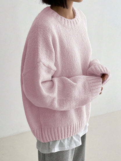 Comfortable Pink Women's Jumper - Livia