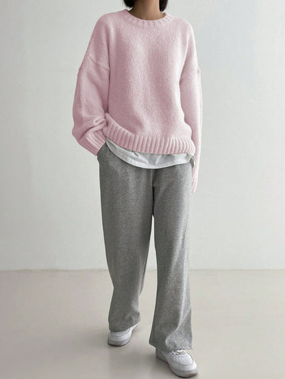 Comfortable Pink Women's Jumper - Livia