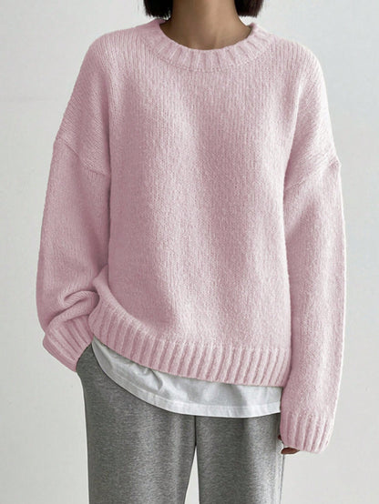 Comfortable Pink Women's Jumper - Livia