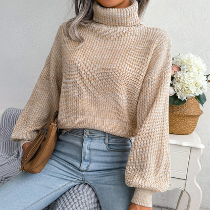 Comfy Knitted Turtleneck Jumper - Emilia