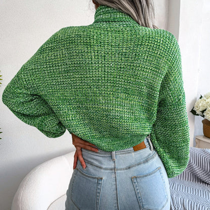 Comfy Knitted Turtleneck Jumper - Emilia