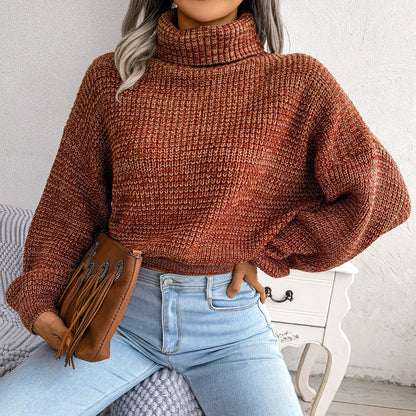 Comfy Knitted Turtleneck Jumper - Emilia