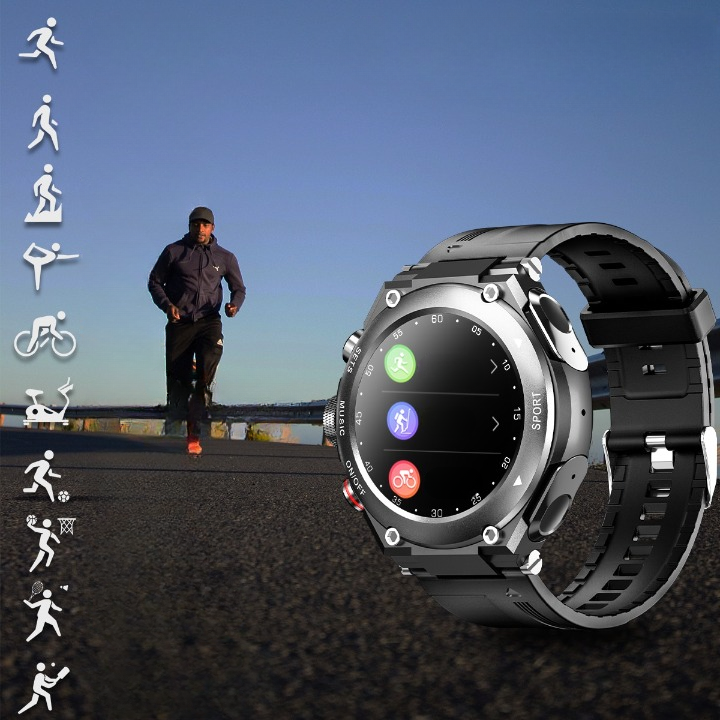Complete Smartwatch with Built-in Wireless Earbuds - AlphaX