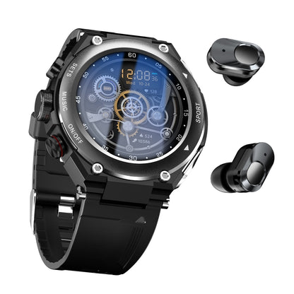 Complete Smartwatch with Built-in Wireless Earbuds - AlphaX