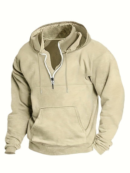 Cool Men's Half-Zip Hoodie - Archer